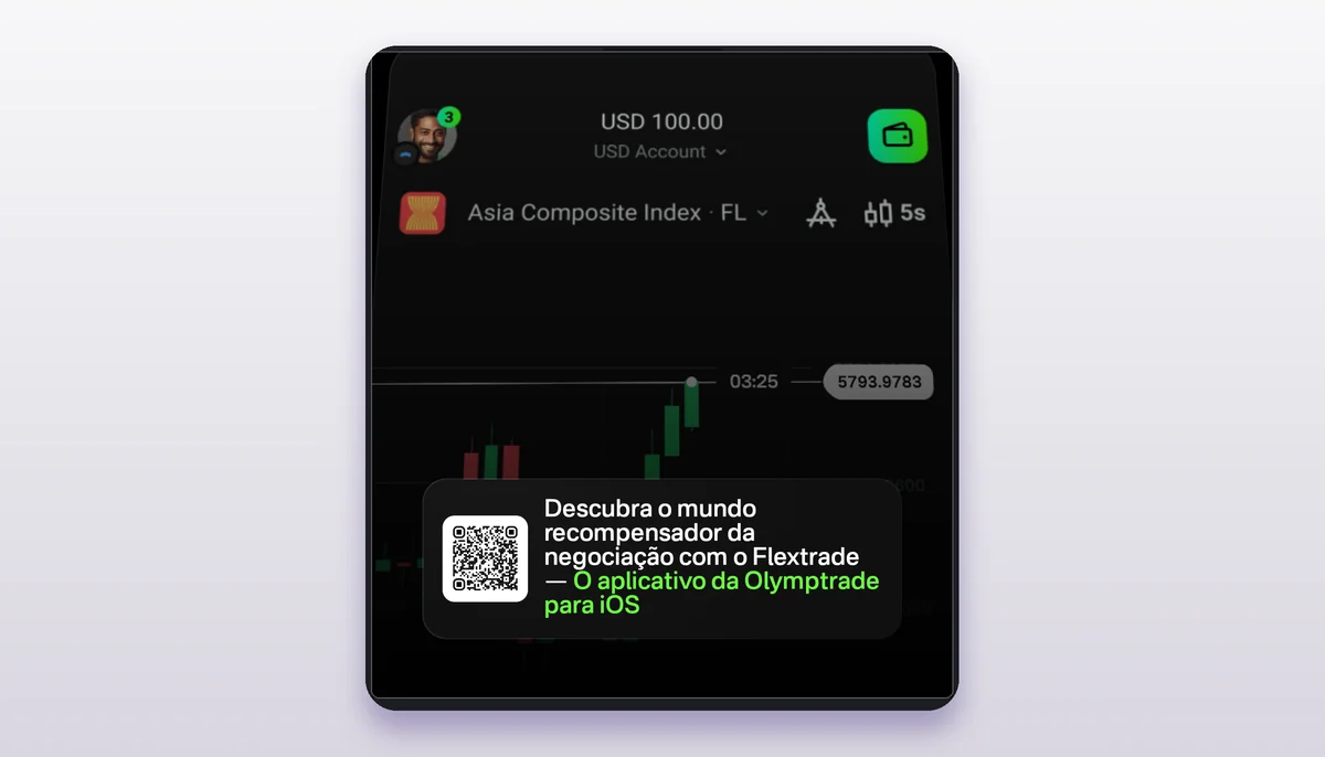 Conta demo da Olymptrade
